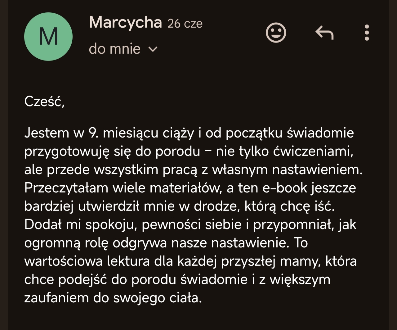Opinia czytelniczki