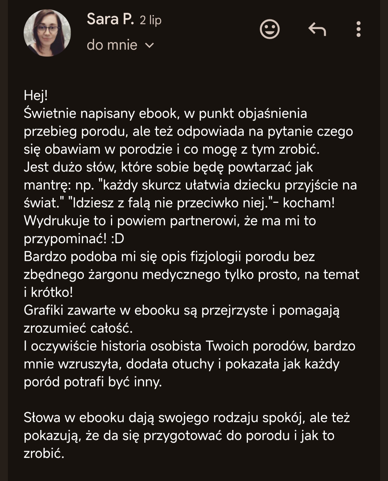Opinia czytelniczki